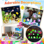 (50pcs)Mini Resin Animal Blind Bags Mini Glow In The Dark Resin Animals For DIY Ornaments, Micro Landscape Decor, Fairy Garden Decor