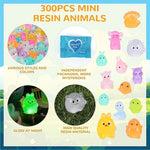 (50pcs)Mini Resin Animal Blind Bags Mini Glow In The Dark Resin Animals For DIY Ornaments, Micro Landscape Decor, Fairy Garden Decor