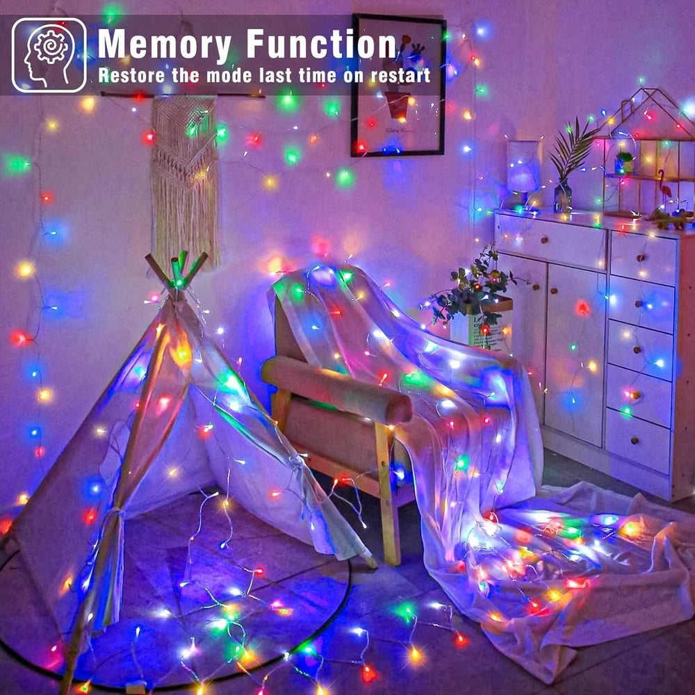 Multicolor LED Porch Curtain Lights