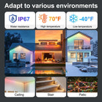Outdoor 50ft RGB Eaves Lights