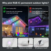 Outdoor 50ft RGB Eaves Lights