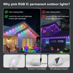 Outdoor 50ft RGB Eaves Lights