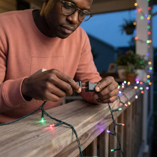 Multicolor LED Porch Curtain Lights