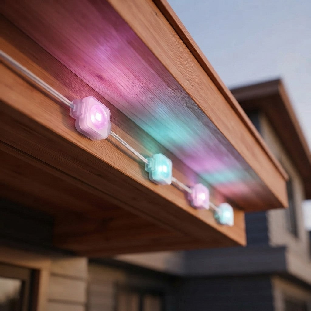 Outdoor 50ft RGB Eaves Lights
