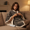 Wearable Heated Throw Blanket Electric Shawl, Portable Robe Blanket Hoodie For Women, 5 Heating Levels, 3H Auto Shut-Off, Overheat Protection,Winter For Adult Mom Girlfriend,Machine Washable
